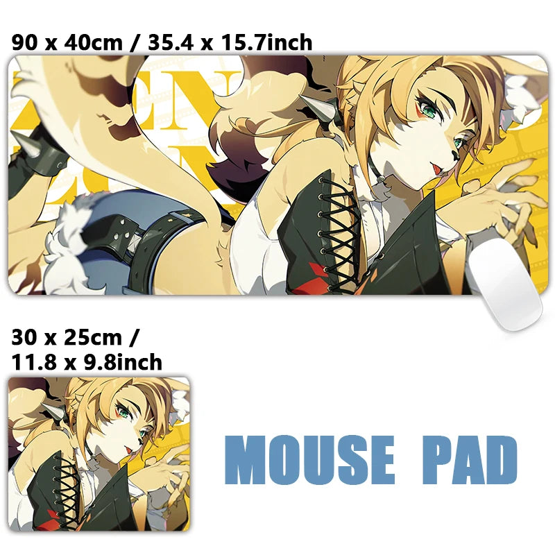 ZZZ Gaming Hoshimi Miyabi Ye Shunguang Mouse Pad Evelyn Ellen Zenless Zone Zero Keyboard Desk Mats XXL Anime Girls Mousepad