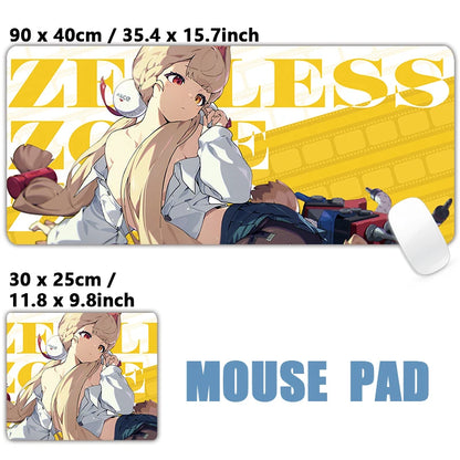 ZZZ Gaming Hoshimi Miyabi Ye Shunguang Mouse Pad Evelyn Ellen Zenless Zone Zero Keyboard Desk Mats XXL Anime Girls Mousepad