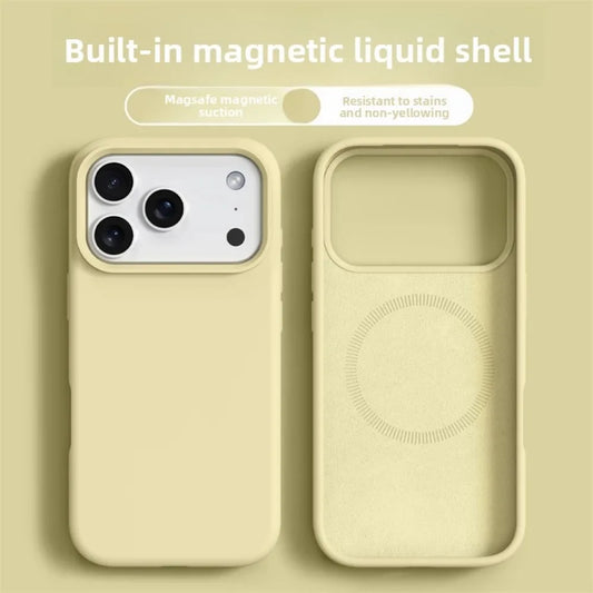 Phone Case For iPhone 17 16 Pro Max Liquid Silicone Cases For iPhone17 16 Pro Max 17Pro Air Soft Bumper Cover