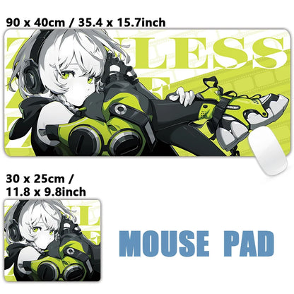 ZZZ Gaming Hoshimi Miyabi Ye Shunguang Mouse Pad Evelyn Ellen Zenless Zone Zero Keyboard Desk Mats XXL Anime Girls Mousepad