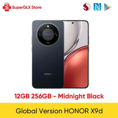 HONOR X9d Global Version 5G Smartphone 6.79" AMOLED Display 8300mAh Battery Supports 66W 108MP Camera Android 15 Dual SIM NFC