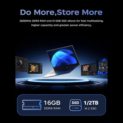 2026 Intel Core i9 10980HK Windows 11 Laptop Gamer 14.1inch RAM 16GB SSD 1TB Gaming Laptops Office Study HD PC Notebook Portable