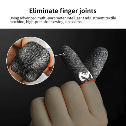 MEMO 2PCS Gaming Finger Sleeve Game Controller Finger Cover For PUBG Game Mobile Phone Touch Screen Sweatproof Fingertips Gloves