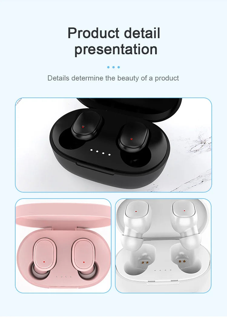 Premium TWS Wireless Bluetooth Earbuds with Charging Case