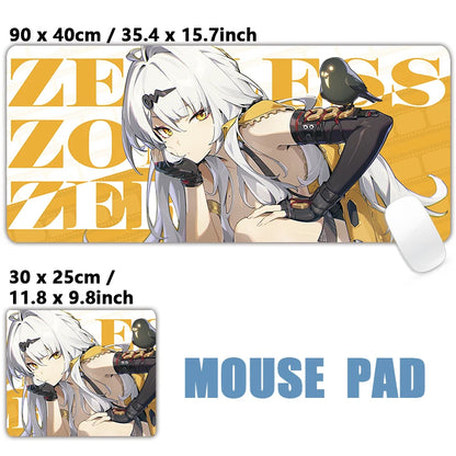 ZZZ Gaming Hoshimi Miyabi Ye Shunguang Mouse Pad Evelyn Ellen Zenless Zone Zero Keyboard Desk Mats XXL Anime Girls Mousepad