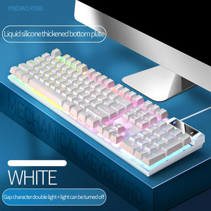 YINDIAO Professional Wired Gaming Keyboard - Universal PC/Office Layout