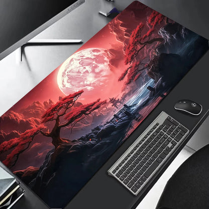 Sakura Scenery Mouse Pad Large Anti-Slip Rubber Gaming MousePad Durable Desk Pad Thick Seam Edge Suitable for Office and Gaming
