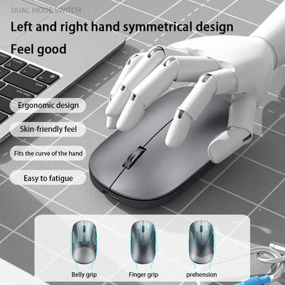 New Wireless Mouse Type-C Charging Silent Click Portable Office Ergonomic Laptop Universal Lightweight Office Game No-Noise 2026