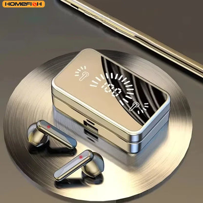 S20 Bluetooth Earphone Headphones Mirror Wireless Stereo Headset  with Digital DisplayTouch Control Sports Earbuds for Gaming