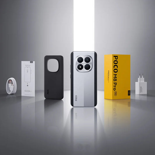 Mobile Phones POCO M8 Pro 5G Global Version Snapdragon 7s Gen 4 6.83' 1.5K 120Hz Display 6500mAh Battery 100W NFC