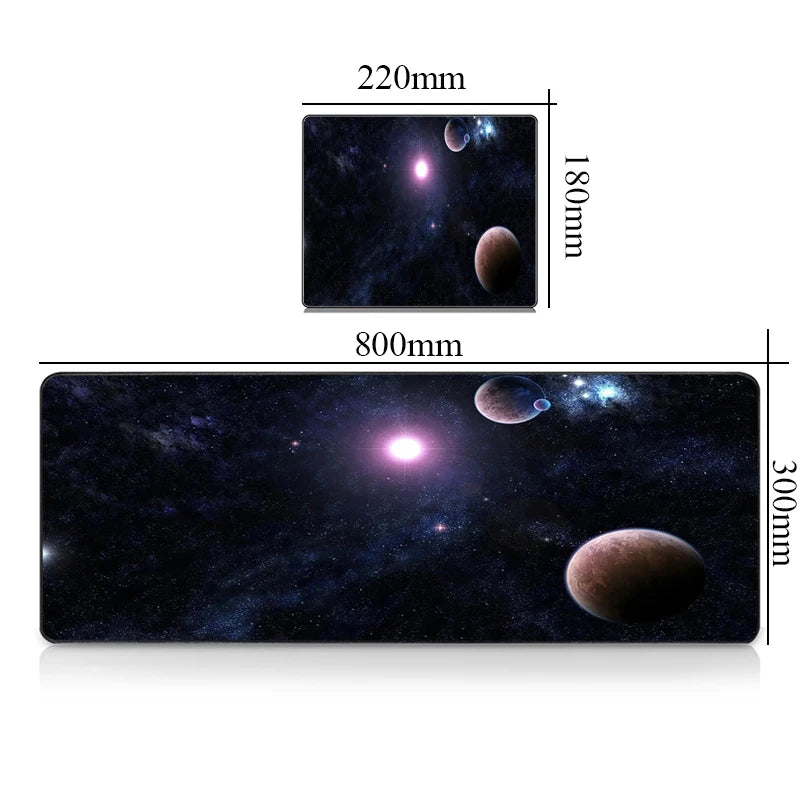 Mouse Carpet Mause Pad Gamer Galaxy Keyboard Mat Pads Gaming Desk Protector Laptops Large Mousepad Cartoon Xxl Deskmat Mats Cute
