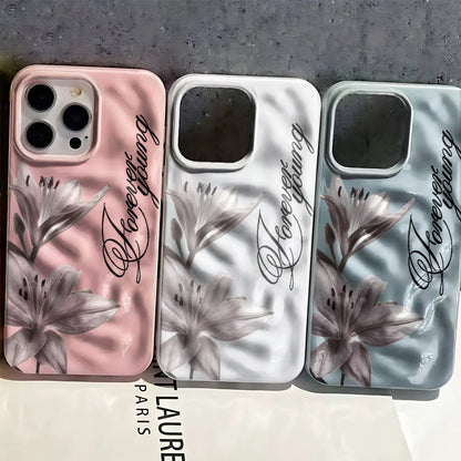 Lily Forever Young Camera Protection Silicone Case For Iphone 17 16 Plus 15 14 13 12 11 Pro Max Full Edge Shockproof Cover