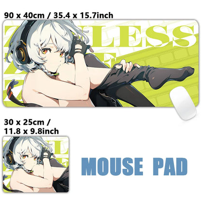 ZZZ Gaming Hoshimi Miyabi Ye Shunguang Mouse Pad Evelyn Ellen Zenless Zone Zero Keyboard Desk Mats XXL Anime Girls Mousepad