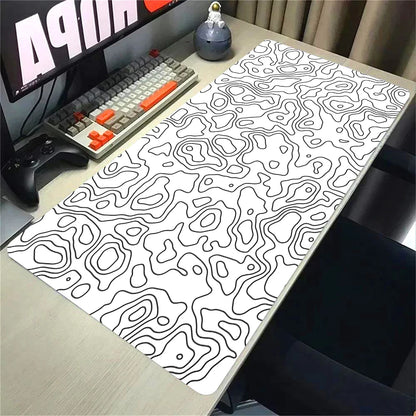 Topographic Mousepad Strata Liquid Mouse Pad Black 500x1000 Mat Gamer 900x400 Extended Pad Custom Mauseped Rubber Office Carpet
