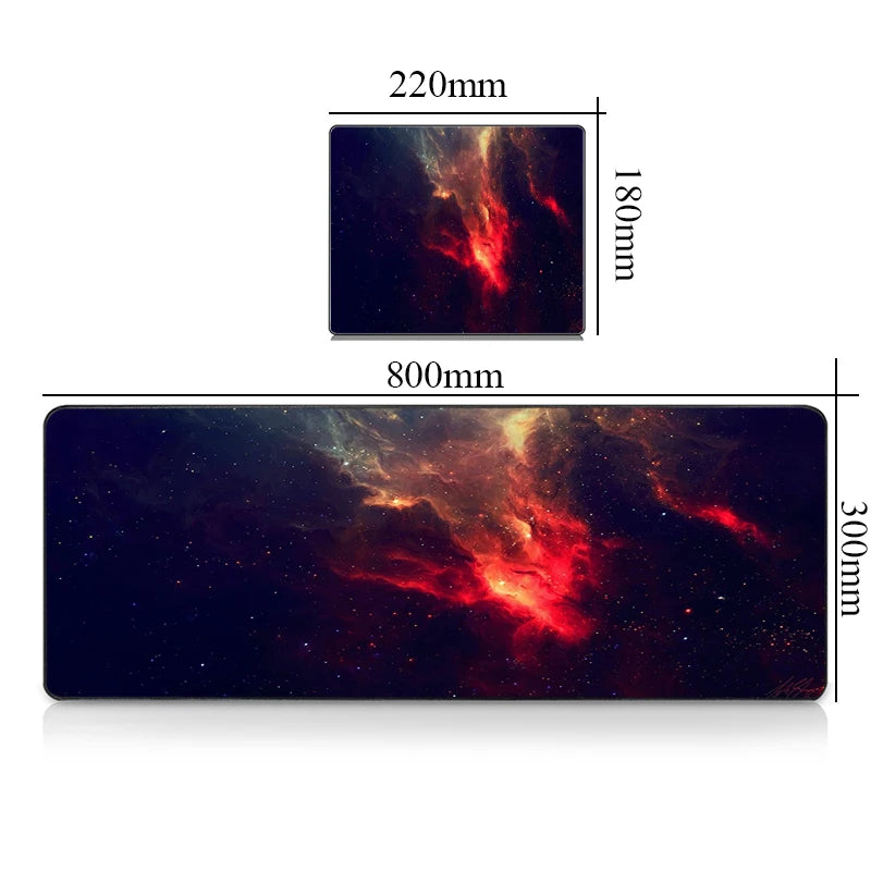 Mouse Carpet Mause Pad Gamer Galaxy Keyboard Mat Pads Gaming Desk Protector Laptops Large Mousepad Cartoon Xxl Deskmat Mats Cute