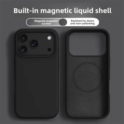 Phone Case For iPhone 17 16 Pro Max Liquid Silicone Cases For iPhone17 16 Pro Max 17Pro Air Soft Bumper Cover