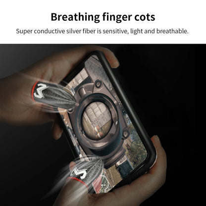MEMO 2PCS Gaming Finger Sleeve Game Controller Finger Cover For PUBG Game Mobile Phone Touch Screen Sweatproof Fingertips Gloves