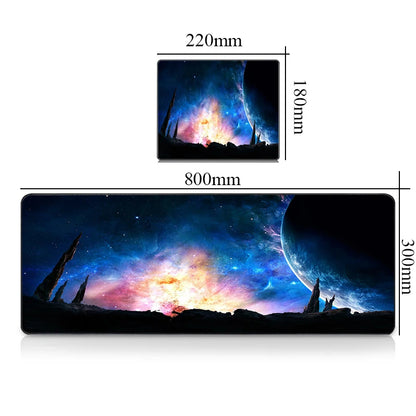 Mouse Carpet Mause Pad Gamer Galaxy Keyboard Mat Pads Gaming Desk Protector Laptops Large Mousepad Cartoon Xxl Deskmat Mats Cute
