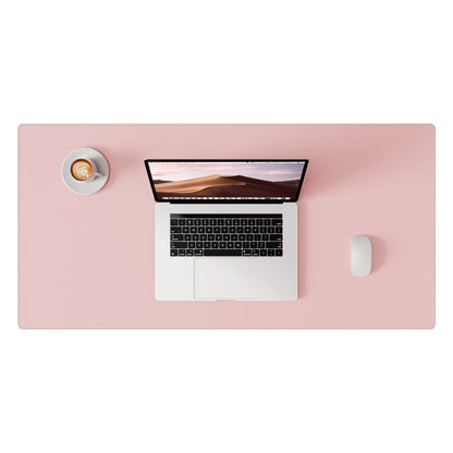Desk Pad Protector, Mouse Pad, Office Desk Mat, Non-Slip with Stitched Edges PU Leather Desk Blotter for Office Home School