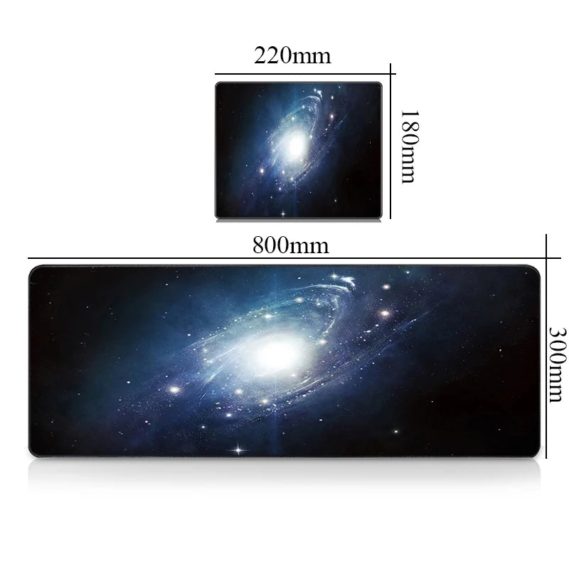 Mouse Carpet Mause Pad Gamer Galaxy Keyboard Mat Pads Gaming Desk Protector Laptops Large Mousepad Cartoon Xxl Deskmat Mats Cute