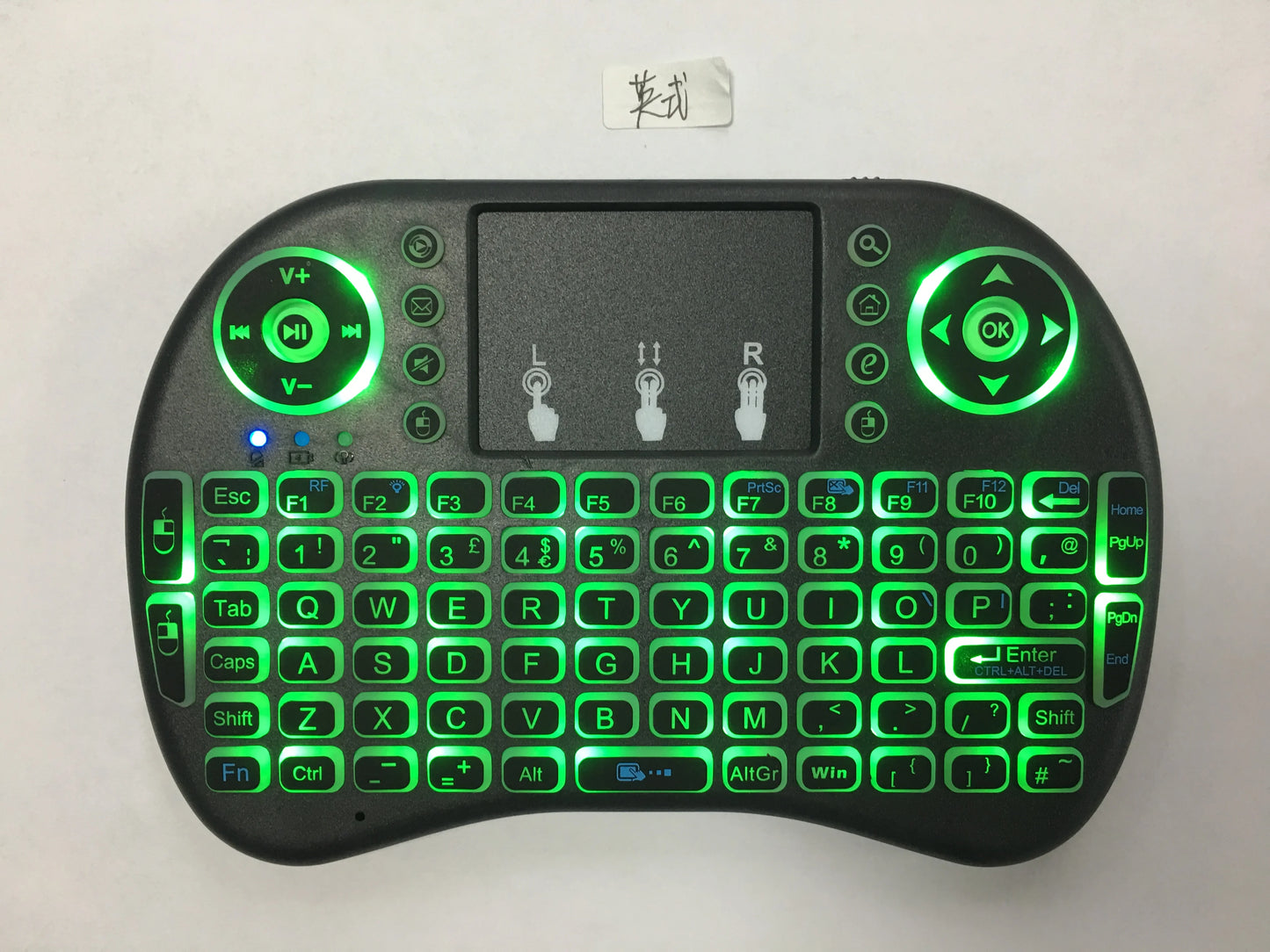Air Mouse Backlit Mini Wireless Keyboard Azerty Spanish French Portuguese Russian Brazil Language With Touchpad N PC TV Box RGB