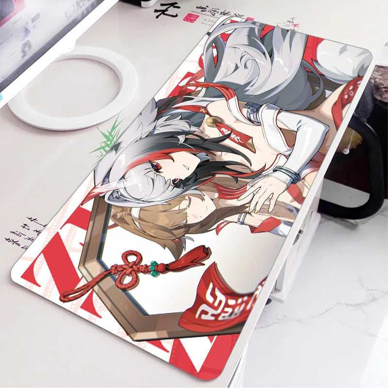 ZZZ Gaming Hoshimi Miyabi Ye Shunguang Mouse Pad Evelyn Ellen Zenless Zone Zero Keyboard Desk Mats XXL Anime Girls Mousepad