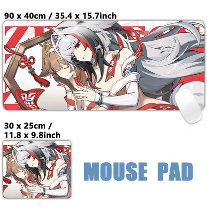 ZZZ Gaming Hoshimi Miyabi Ye Shunguang Mouse Pad Evelyn Ellen Zenless Zone Zero Keyboard Desk Mats XXL Anime Girls Mousepad