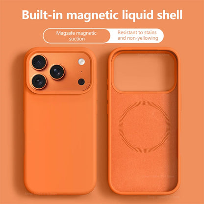 Phone Case For iPhone 17 16 Pro Max Liquid Silicone Cases For iPhone17 16 Pro Max 17Pro Air Soft Bumper Cover