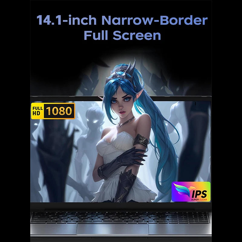 2026 Intel Core i9 10980HK Windows 11 Laptop Gamer 14.1inch RAM 16GB SSD 1TB Gaming Laptops Office Study HD PC Notebook Portable
