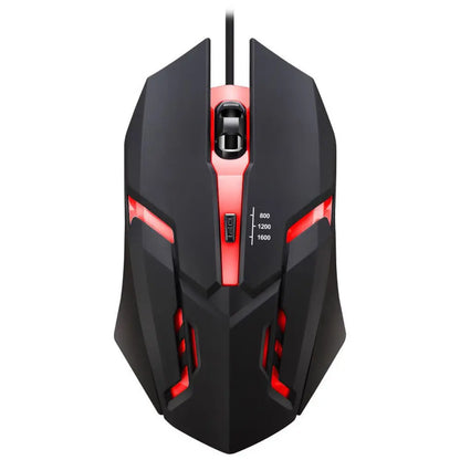 20251 PC ITLY M01 Sports LED Luminous Backlit USB Wired Gaming Mouse for Desktop PC Laptop Office Computer Gaming Mouse