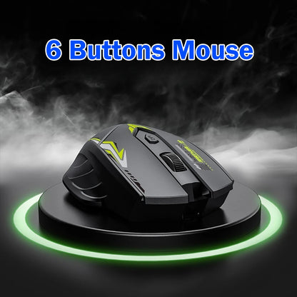 6 Buttons 2.4G Wireless Mouse Bluetooth 5.4 Mouse Dual-Mode Rechargeable Mice 1600 DPI Office Mouse Gaming Mouse For PC Laptop