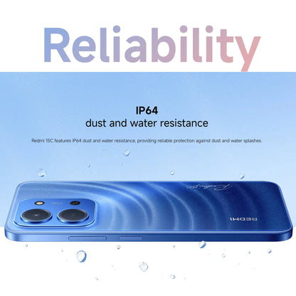 Xiaomi Redmi 15C 4G, 4+256GB Global Version, 6.9“ 120Hz Display MediaTek Helio G81-Ultra Processor 50MP 6000mAh 33W Side fingerprint NFC