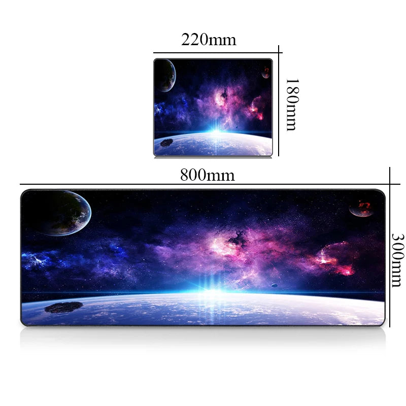 Mouse Carpet Mause Pad Gamer Galaxy Keyboard Mat Pads Gaming Desk Protector Laptops Large Mousepad Cartoon Xxl Deskmat Mats Cute